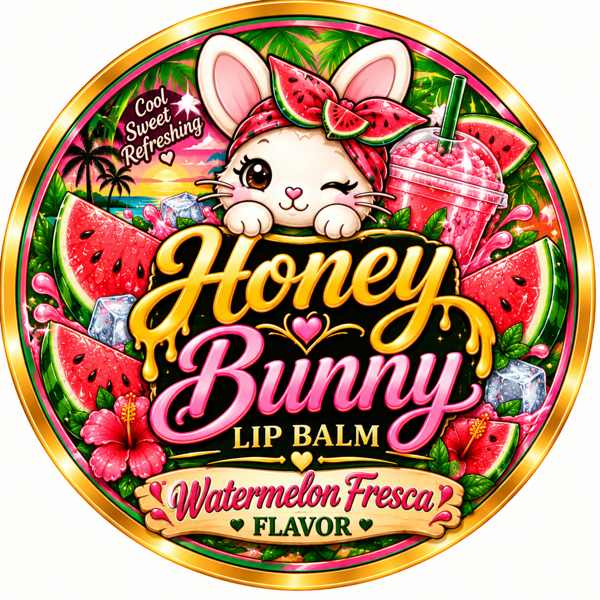 Honey Bunny Lip Balm Watermelon Fresca 🍉